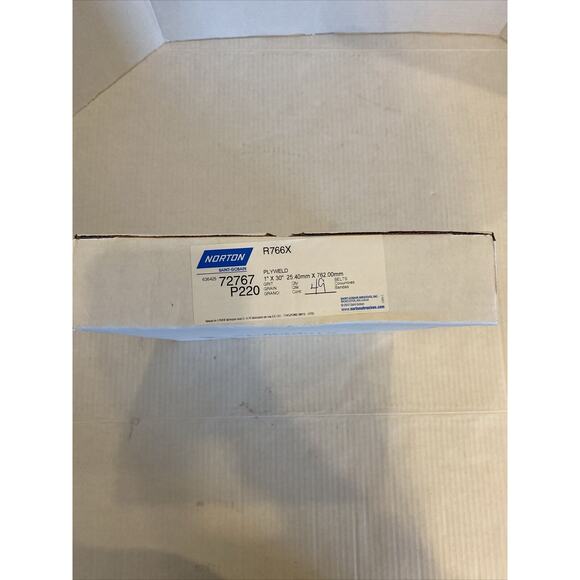 Norton Sanding Belts Plyweld Saint Gobain 1 X 30 R766X 72767 P220 49 Count - Picture 3 of 4